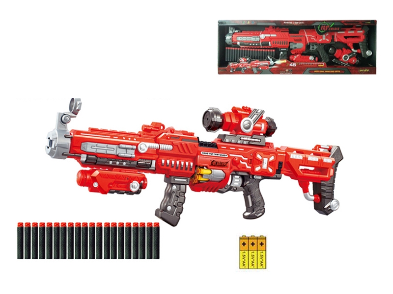 B/O SOFT SHOOTING GUN SET W/LIGHT & SOUND - HP1111810