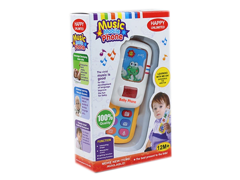 BABY MOBILEPHONE W/LIGHT & MUSIC（2 COLORS） - HP1112486