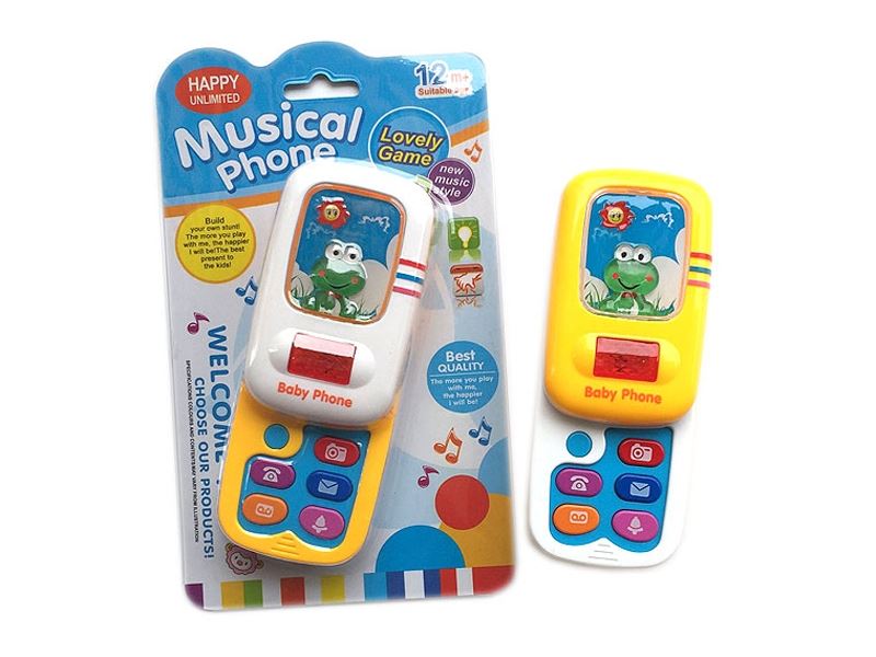 BABY MOBILEPHONE W/LIGHT & MUSIC （2 COLORS） - HP1112488