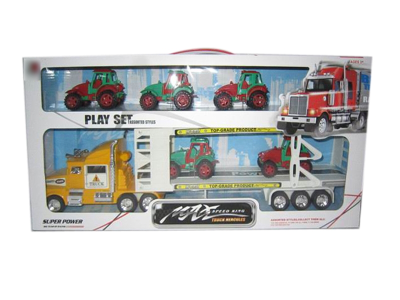 FRICTION CAR RED & YELLOW & BIU - HP1113406