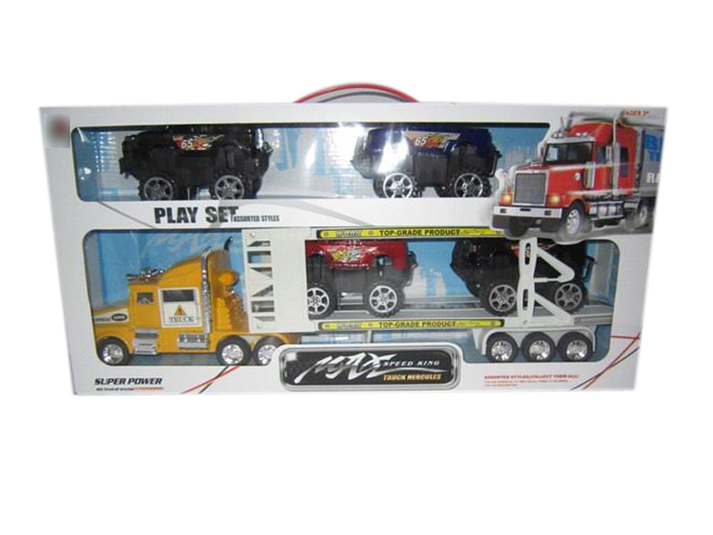 FRICTION CAR RED & YELLOW & BIU - HP1113407