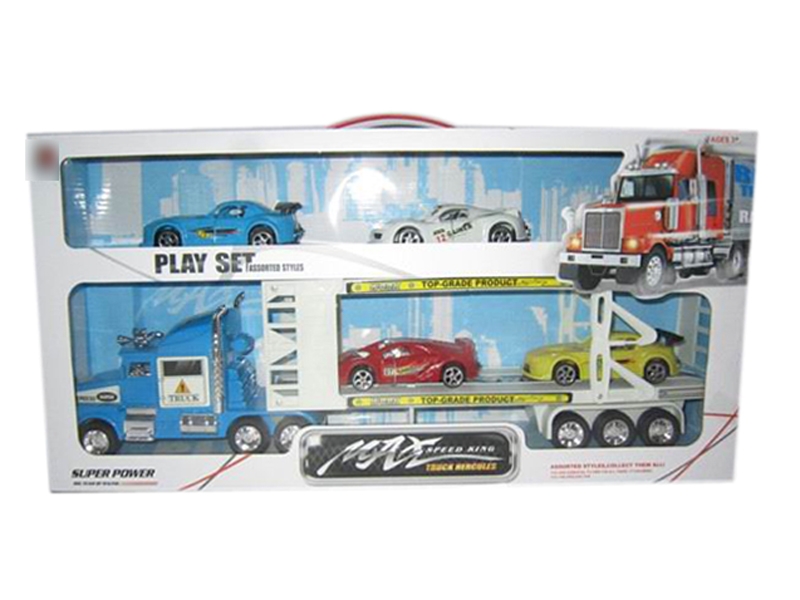 FRICTION CAR RED & YELLOW & BIU - HP1113410