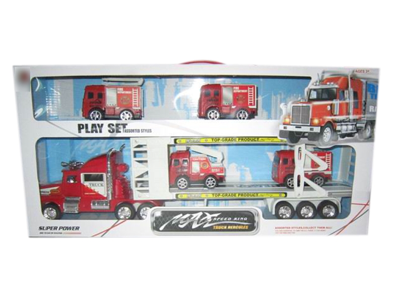 FRICTION CAR RED & YELLOW & BIU - HP1113413
