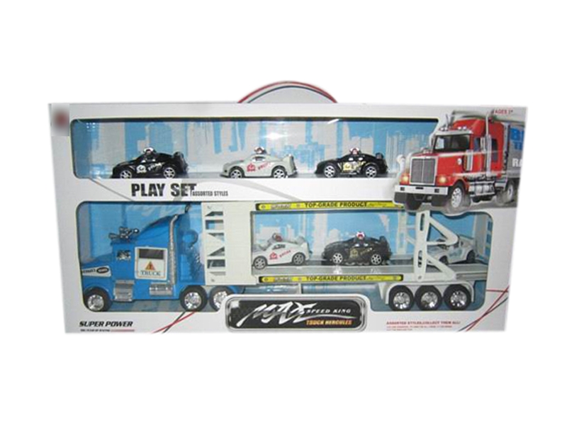 FRICTION CAR RED & YELLOW & BIU - HP1113431