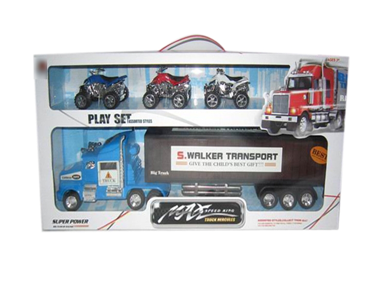 FRICTION CAR RED & YELLOW & BIU - HP1113435