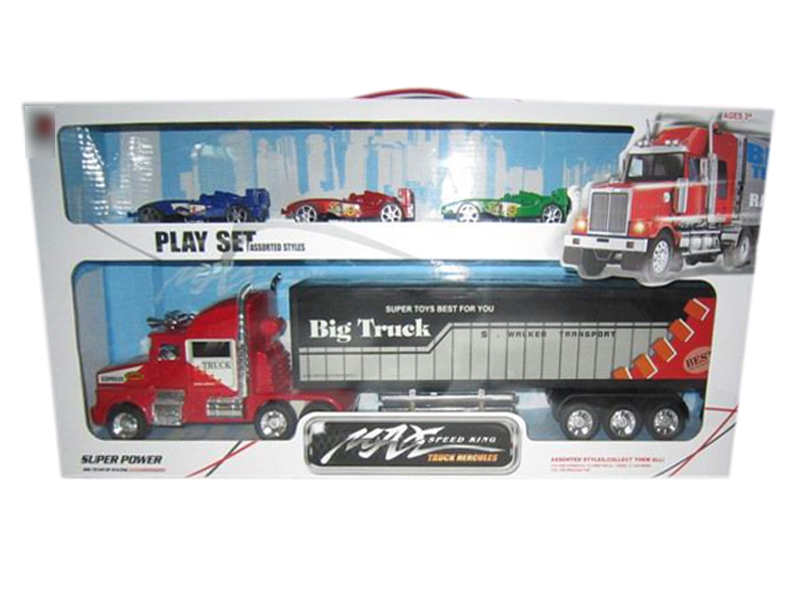 FRICTION CAR RED & YELLOW & BIU - HP1113437