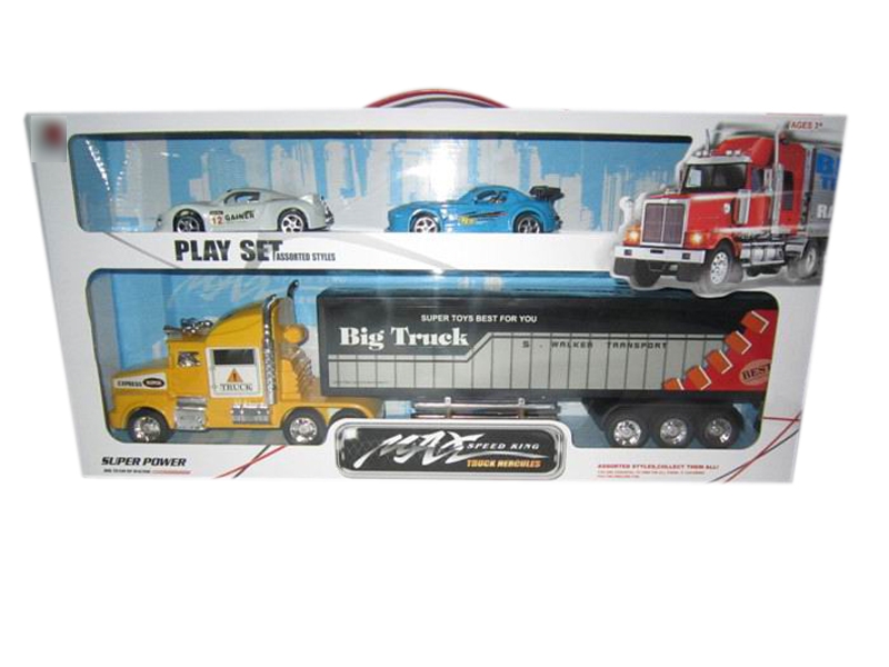 FRICTION CAR RED & YELLOW & BIU - HP1113438