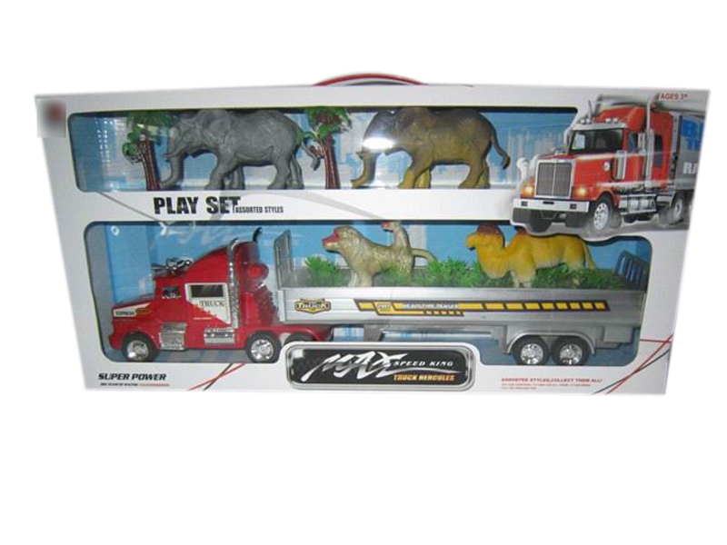 FRICTION CAR RED & YELLOW & BIU - HP1113439