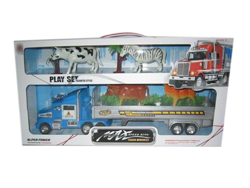 FRICTION CAR RED & YELLOW & BIU - HP1113441