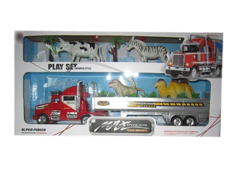 FRICTION CAR RED & YELLOW & BIU - HP1113442