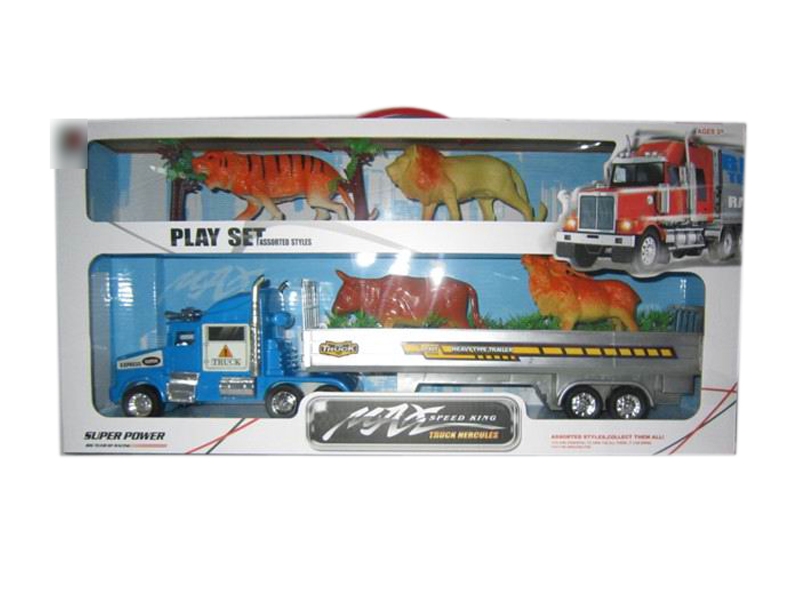 FRICTION CAR RED & YELLOW & BIU - HP1113443