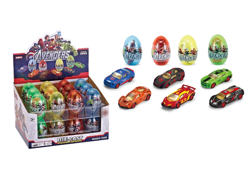 PULL BACK THE CAR 6 ASST. 24PCS - HP1113626