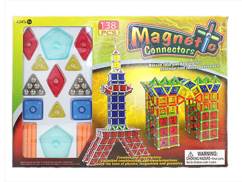 MAGNETIC BUILDING BLOCKS 138PCS - HP1113713