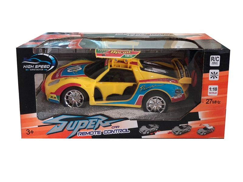 4 FUNCTION R/C CAR RED & YELLOW - HP1113740