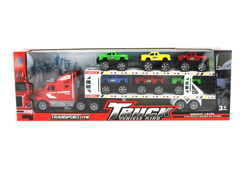 FRICTION CAR RED & YELLOW & BIU - HP1113949