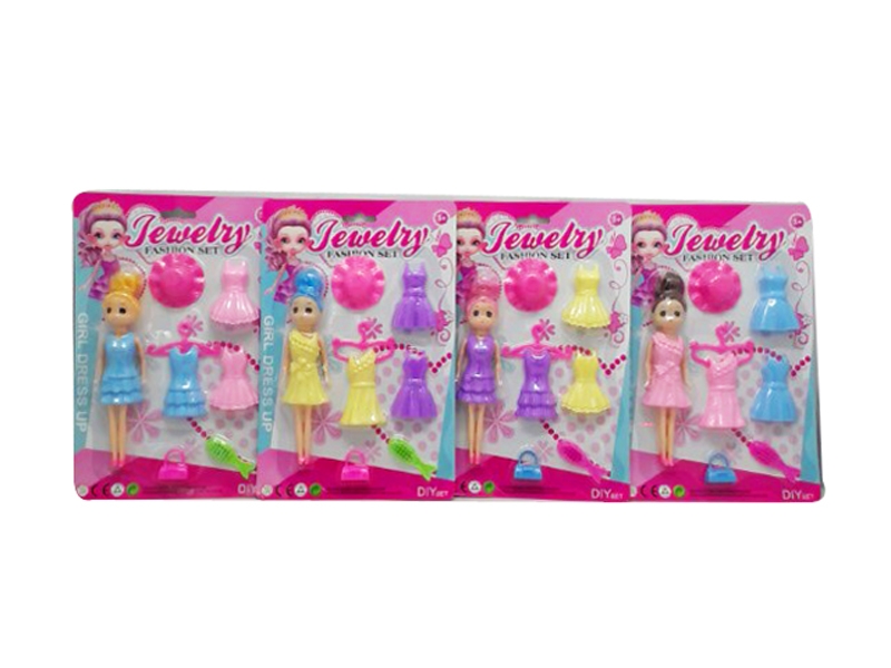 7“BENDABLE DOLL 4 ASST. - HP1114345
