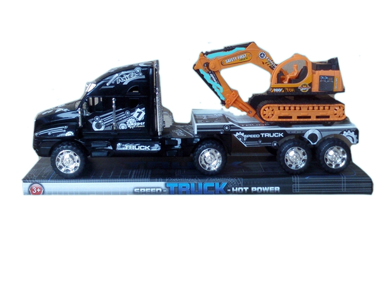 RICTION TRUCK W/FREE WAY CONSTRUCTION CAR - HP1114355