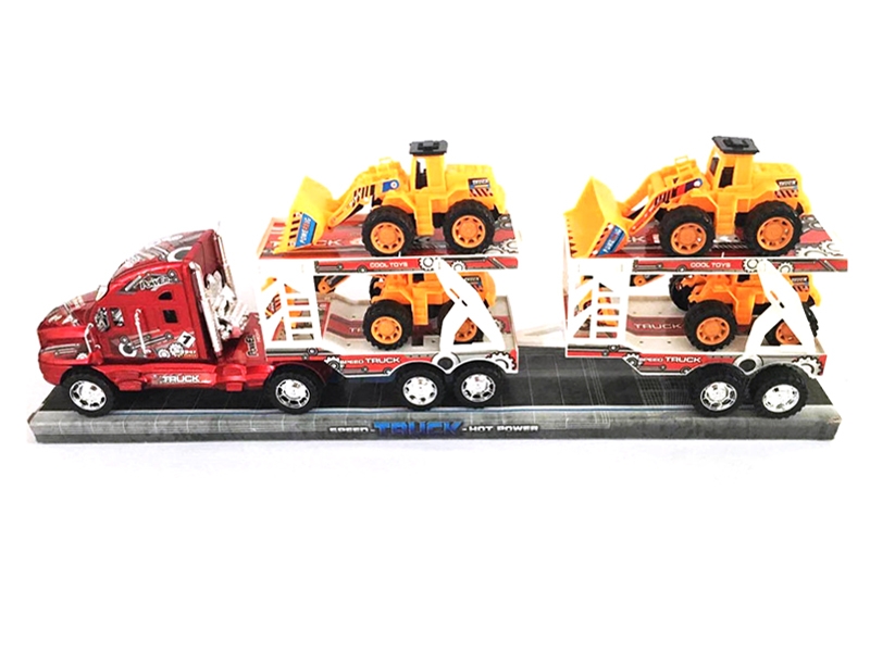 RICTION TRUCK W/FREE WAY CONSTRUCTION CAR - HP1114363