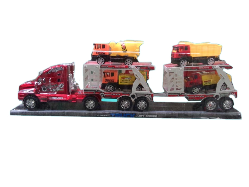 RICTION TRUCK W/FREE WAY CONSTRUCTION CAR - HP1114364