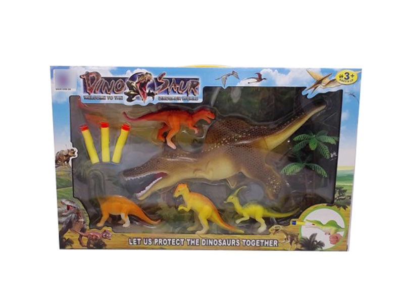 SOFT SHOOTING GUN W/DINOSAUR - HP1114432