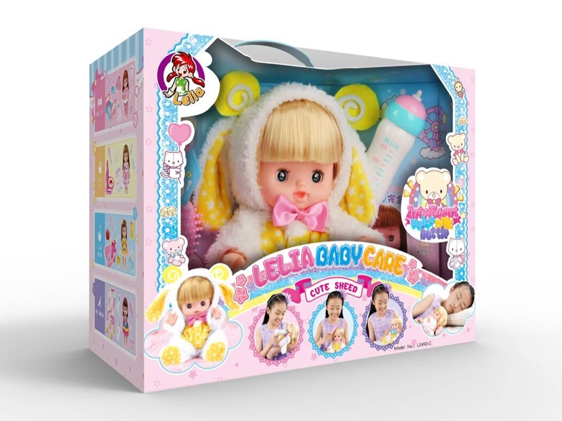30CM VINYL DOLL & FEEDER W/IC - HP1114495