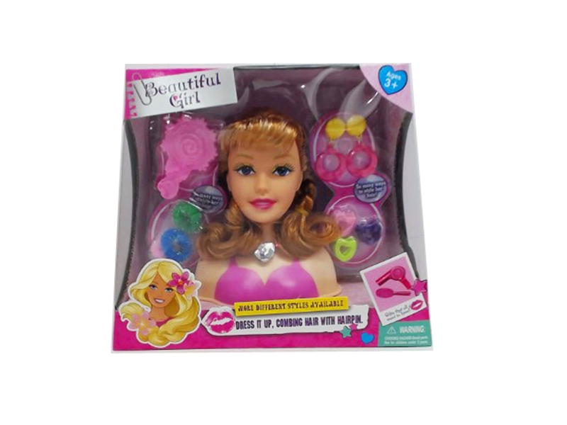 DOLL HEAD W/BEAUTY SET - HP1114765
