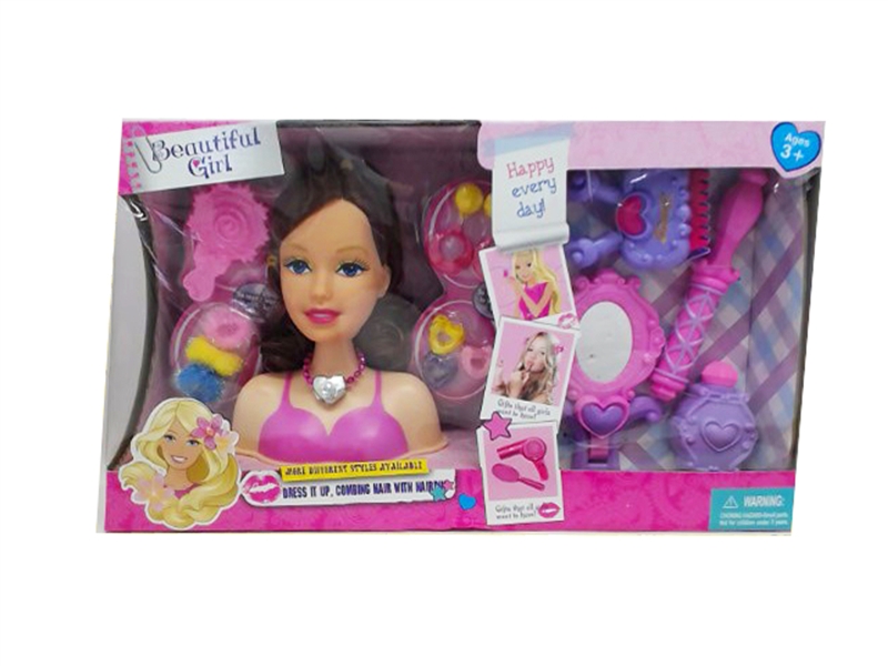 DOLL HEAD W/BEAUTY SET - HP1114766