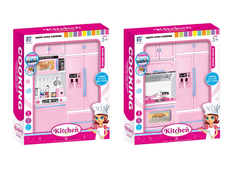 KITCHEN SET W/LIGHT & MUSIC 2ASST INCLUDE 3*AG13 - HP1114829