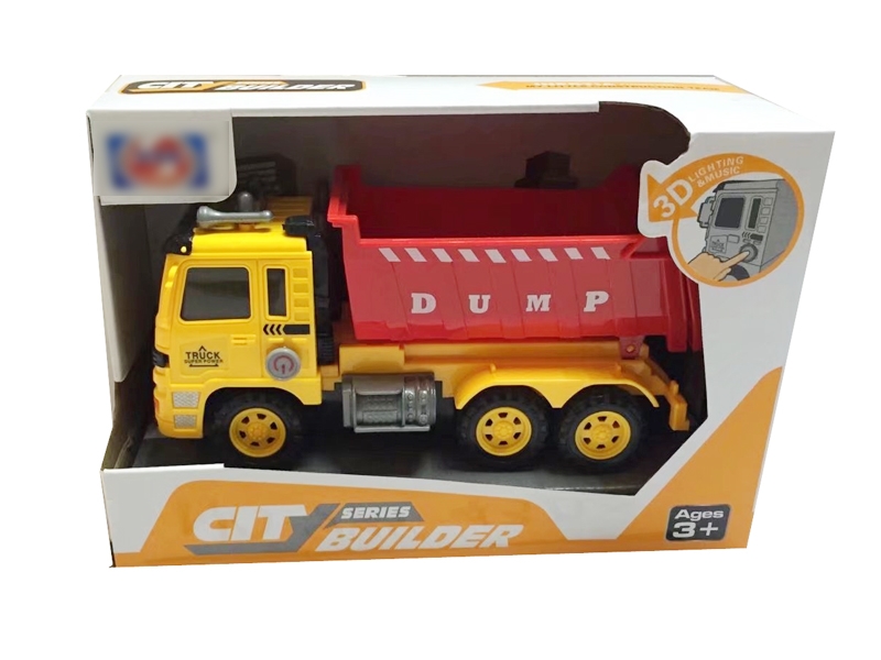 FRICTION CONSTRUCTION TRUCK W/LIGHT & MUSIC INCLUDE 3*AG13 - HP1114856