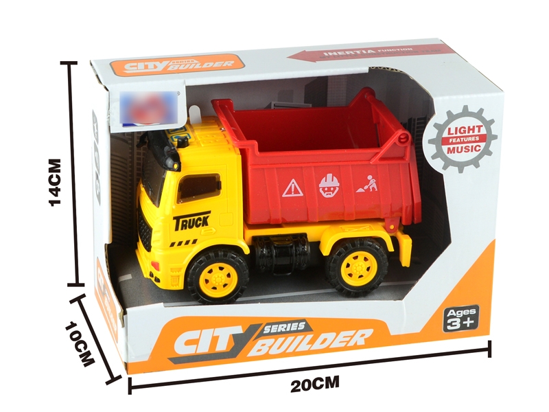 FRICTION CONSTRUCTION TRUCK W/LIGHT & MUSIC INCLUDE 3*AG13 - HP1114861