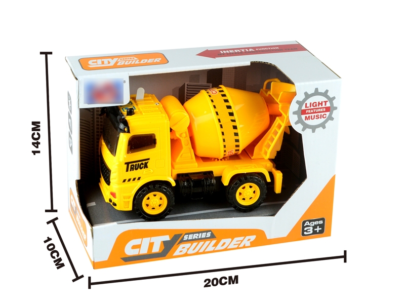 FRICTION CONSTRUCTION TRUCK W/LIGHT & MUSIC INCLUDE 3*AG13 - HP1114862