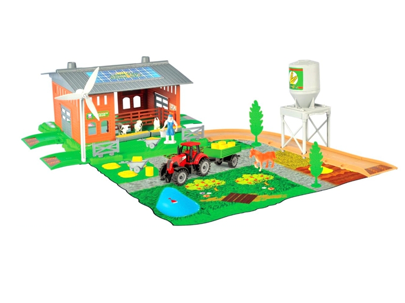 FRICTION FARM CAR RED/GREEN/ORANGE 48PCS - HP1114958