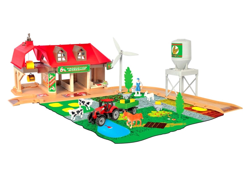 FRICTION FARM CAR RED/GREEN/ORANGE 48PCS - HP1114959