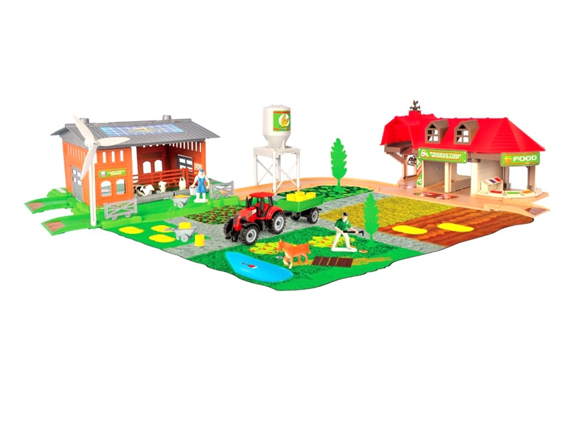 FRICTION FARM CAR RED/GREEN/ORANGE 70PCS - HP1114960