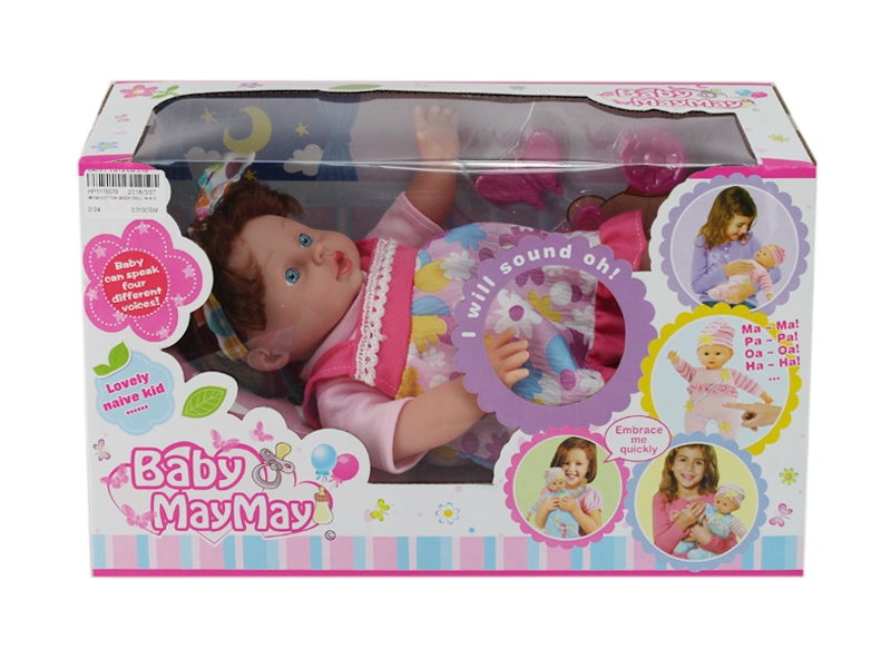 36CM COTTON BODY DOLL W/4 SOUND IC - HP1115079