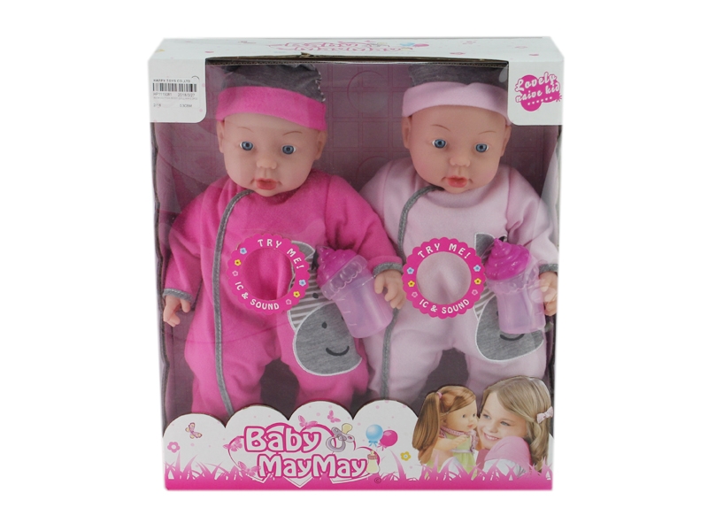 40CM COTTON BODY DOLL W/4 SOUND IC 2PCS - HP1115081