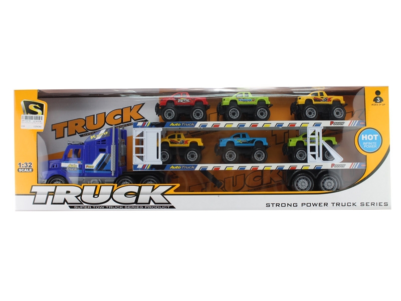 FRCITION TRUCK W/6 FREE WAY CARS - HP1115116
