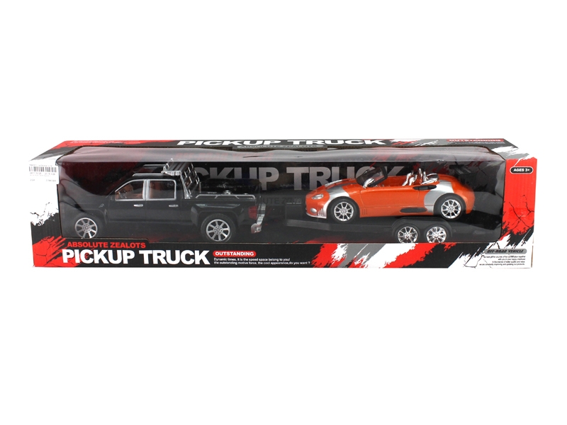 FRICTION TRUCK W/CAR RED/BLACK/BLUE - HP1115128