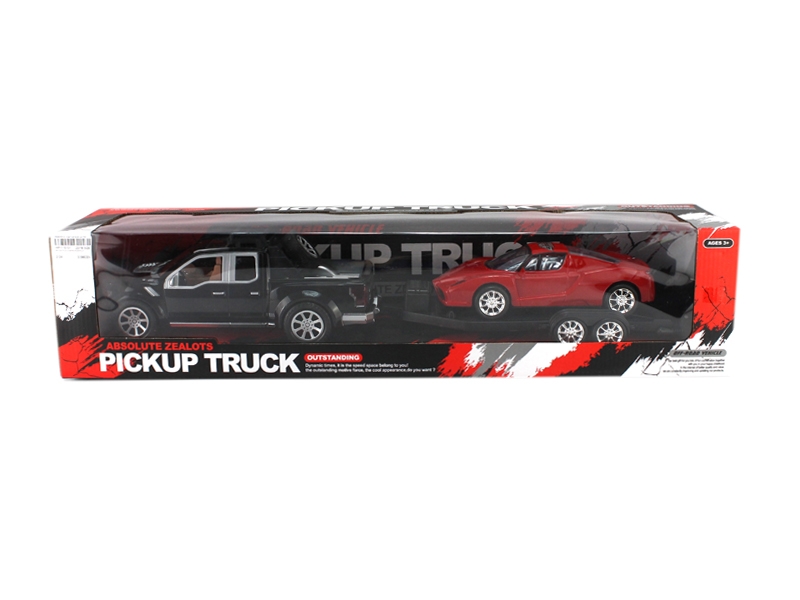 FRICTION TRUCK W/CAR RED/BLACK/BLUE - HP1115131