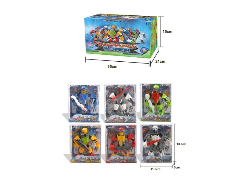 BUILDING BLOCKS ROBOT 6 ASST. - HP1115815