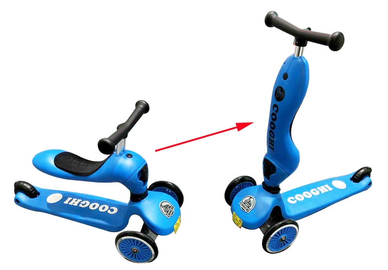 2 IN 1 MICRO SCOOTER RED/BLUE/GREEN - HP1115976