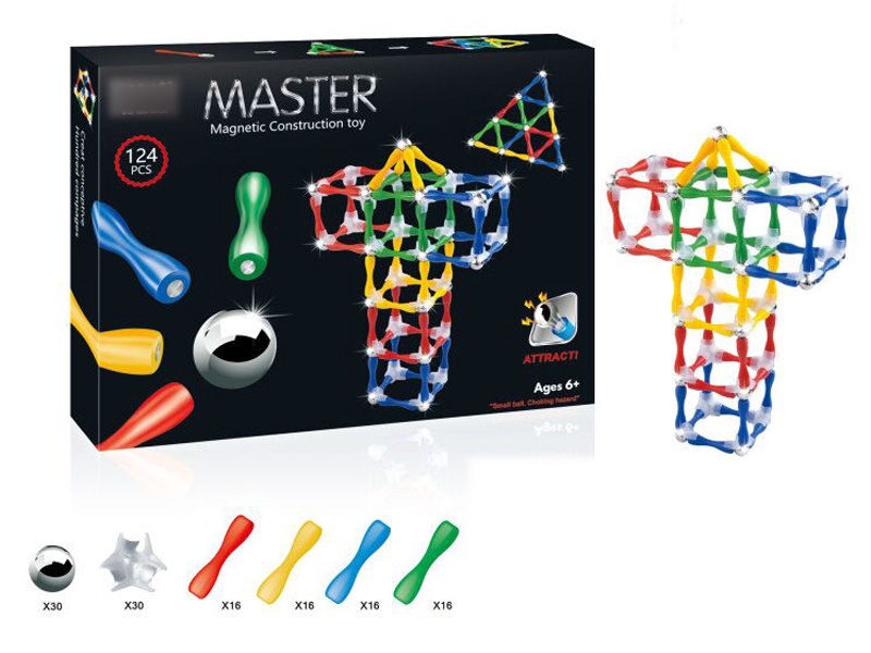 MAGNETIC  BUILDING BLOCKS 124PCS - HP1115999