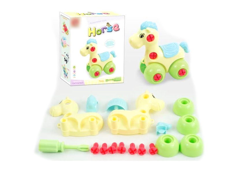 ASSEMBLE CARTOON HORSE 17PCS - HP1116152