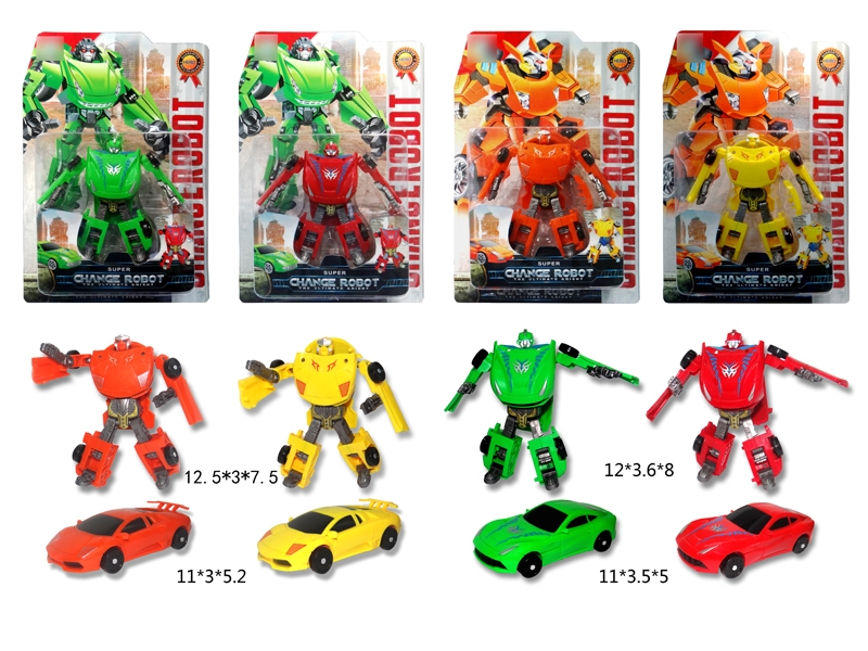 TRANSFORMABLE CAR YELLOW/ORANGE/RED/GREEN - HP1116557
