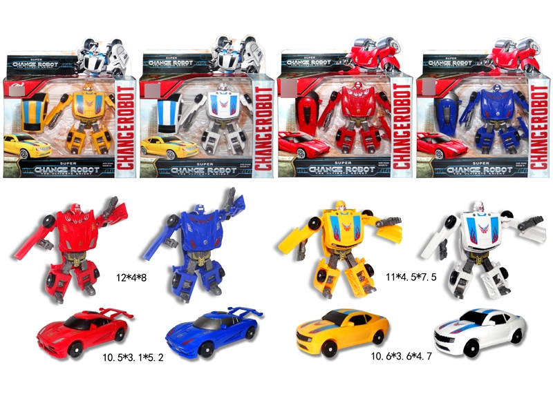 TRANSFORMABLE CAR BLUE/RED/WHITE/YELLOW - HP1116558