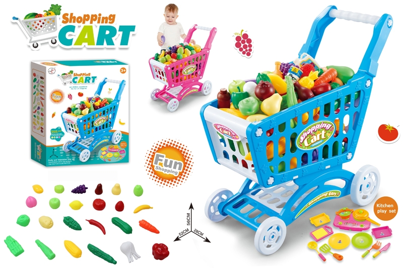 SHOPPING CART W/KITCHEN & FRUIT - HP1116826