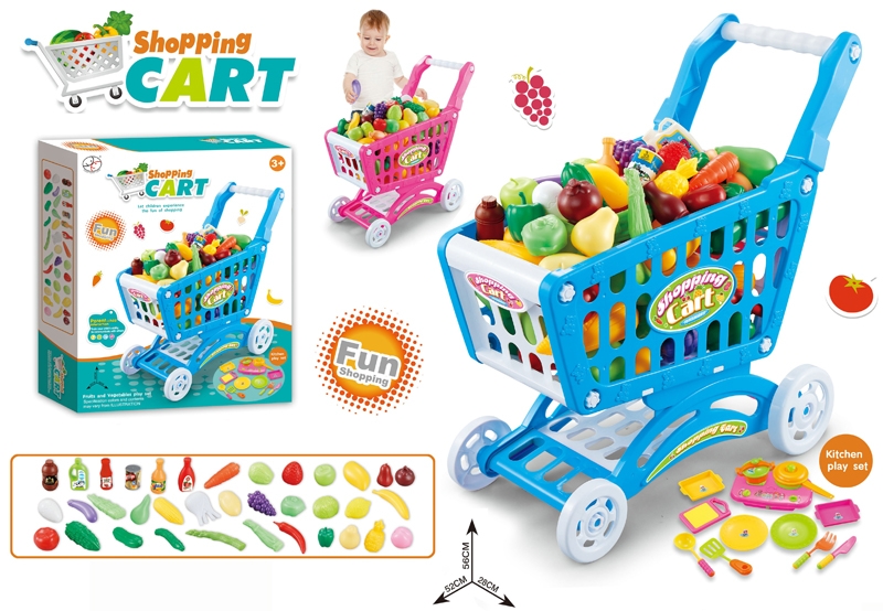 SHOPPING CART W/KITCHEN & FRUIT - HP1116827
