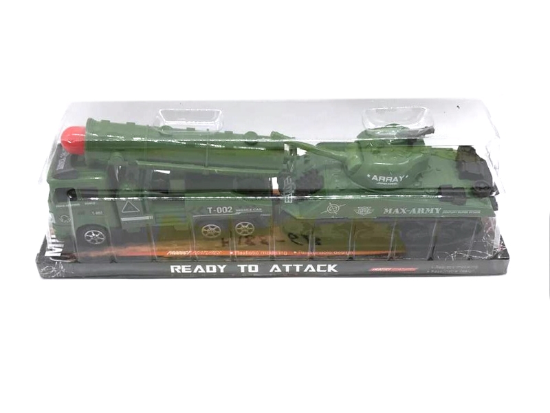 FRICTION MILITARY CAR W/TANK - HP1116846