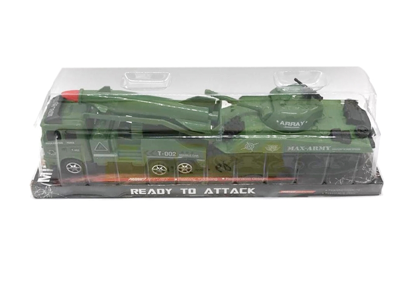 FRICTION MILITARY CAR W/TANK - HP1116848