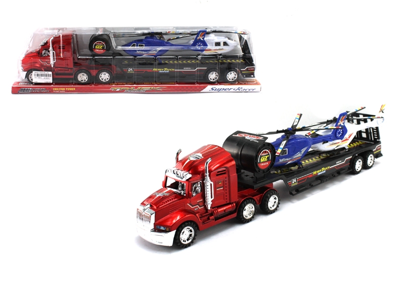 FRICTION TRUCK W/2 AIRPLANE RED & BIU & SILVER & BLACK - HP1116915